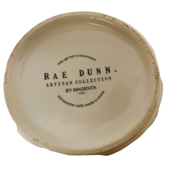 Rae Dunn Ceramic Bowl WhiteArtisan Collection Dash By Magenta 4" x 8" - Picture 3 of 8